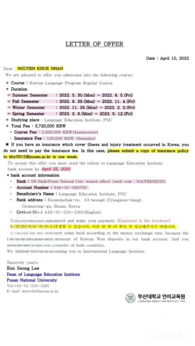 Trường Đại học Quốc gia Pusan Hàn Quốc - 부산대학교