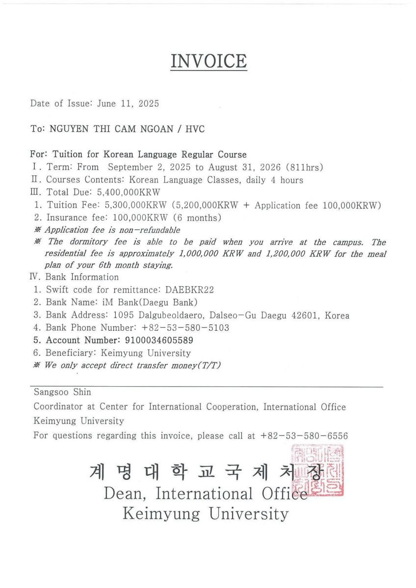 Trường Đại học Keimyung Hàn Quốc – 계명대학교