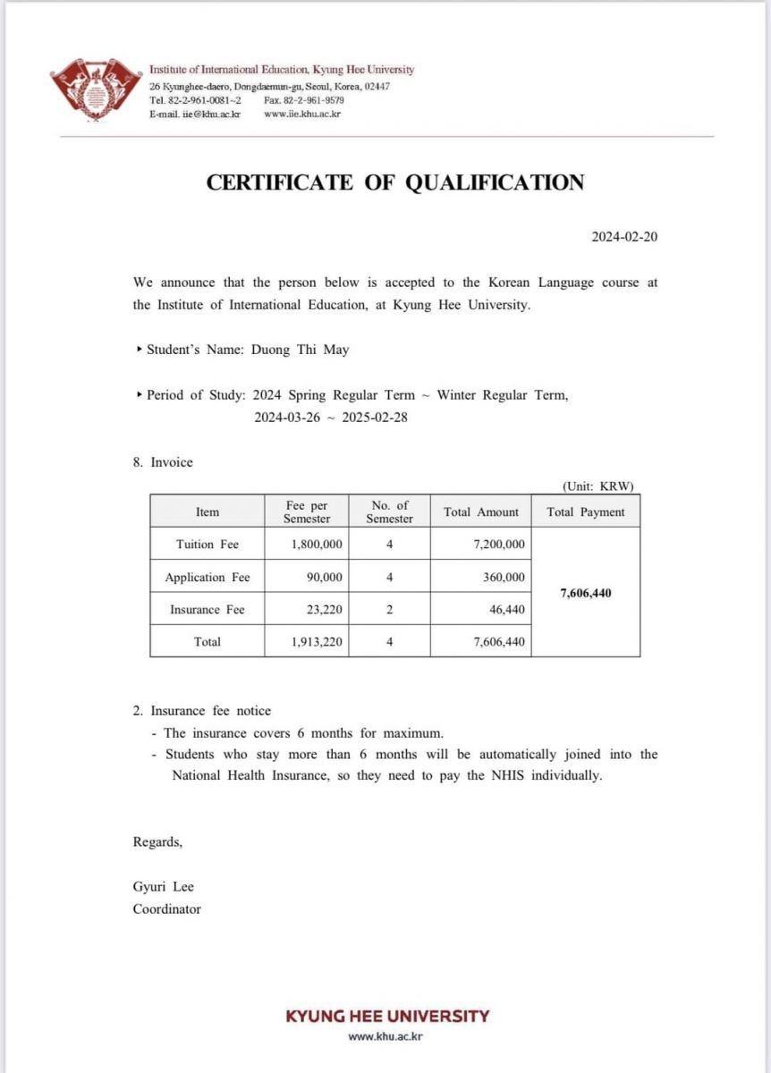 Trường đại học Kyung Hee Hàn Quốc - 경희대학교