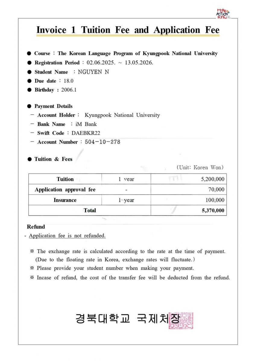 Trường Đại học Quốc gia Kyungpook Hàn Quốc – 경북대학교