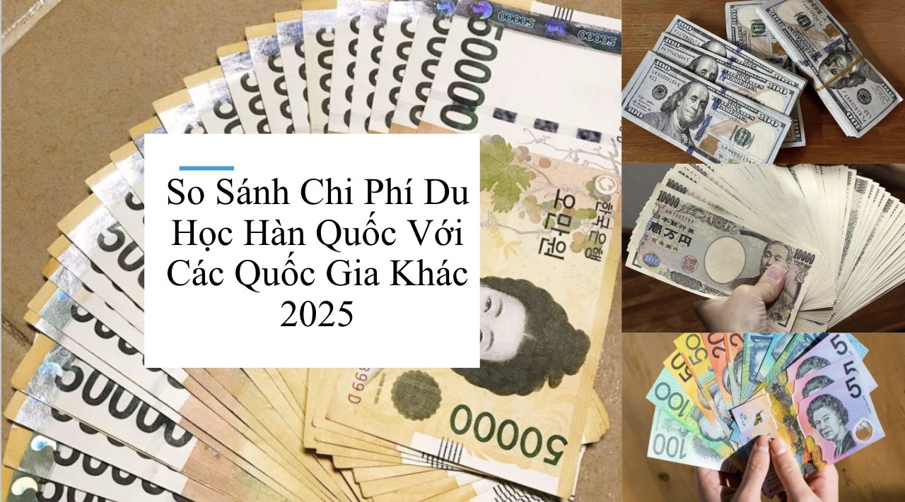 So sánh chi phí du học Hàn Quốc với các quốc gia khác năm 2025