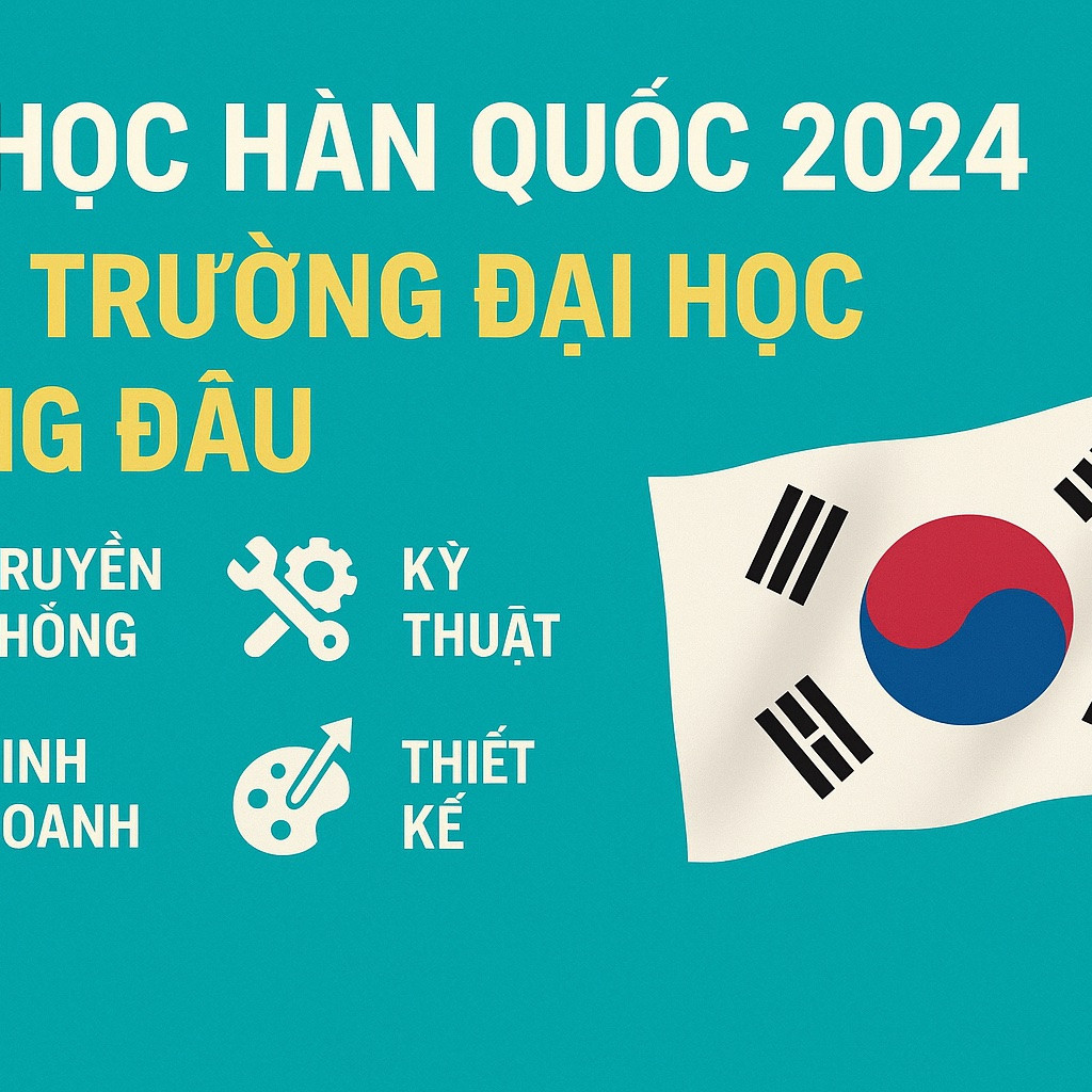 Du học Hàn Quốc 2025: Top trường Đại học hàng đầu cho ngành Truyền thông, Kỹ thuật, Kinh doanh và Thiết kế